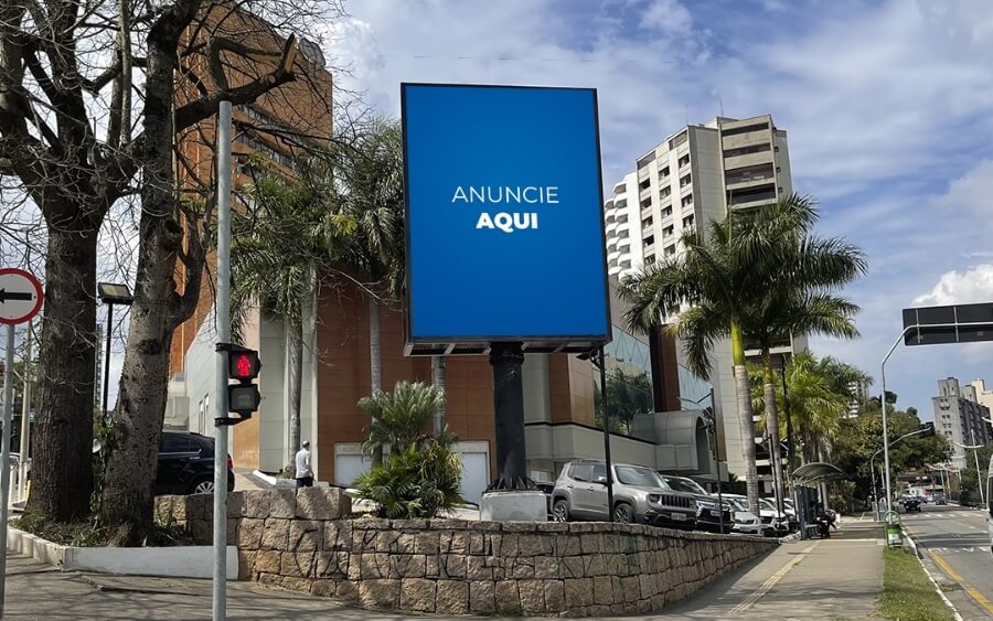 Outdoor de Led no Centro de Jundiaí